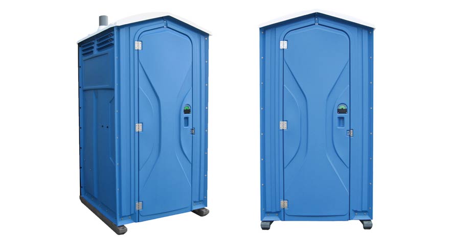 Long-term porta potty units on site in Alamogordo, New Mexico